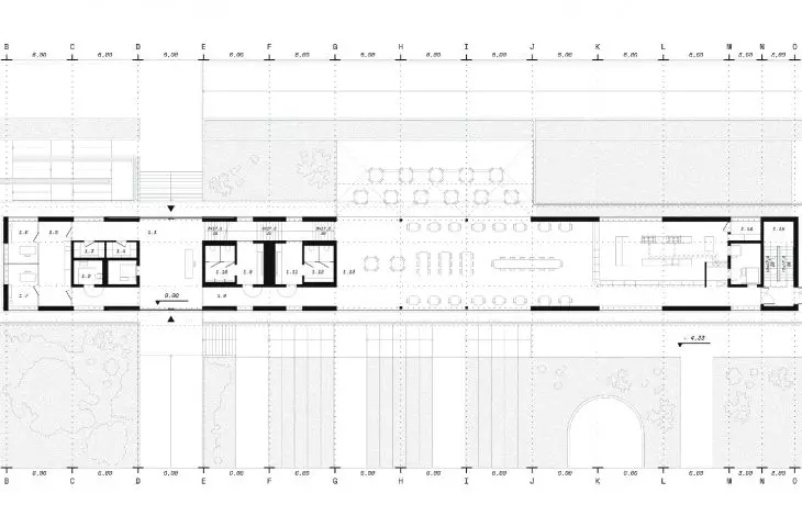 building B, first floor plan