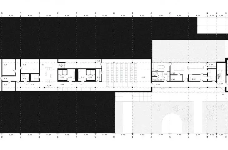 building B, floor plan -1