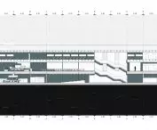 building B, cross-section
