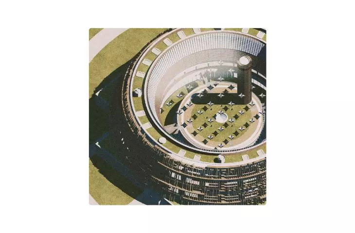 Building A, bird's eye view