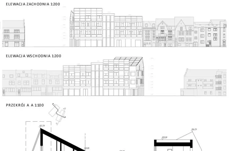 elevations, cross-section