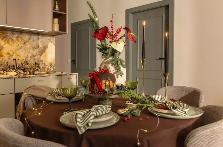 Mieszkanie w świątecznej odsłonie projektu Decoroom