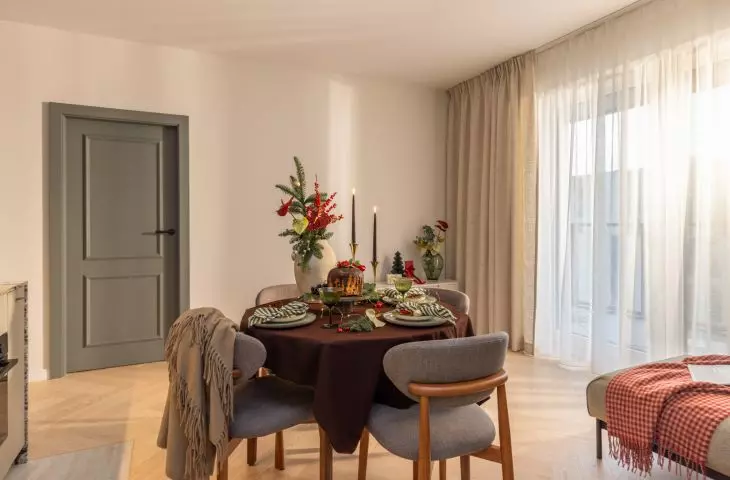 Mieszkanie w świątecznej odsłonie projektu Decoroom