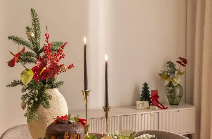 Mieszkanie w świątecznej odsłonie projektu Decoroom
