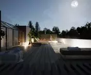 Strefa spa na dachu domu