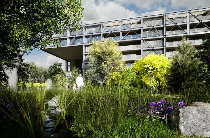 Apartamenty nad Dąbrówką przy ulicach Piotrkowskiej i Wólczańskiej w Łodzi
