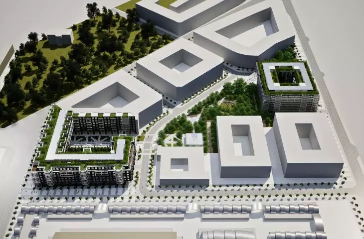 Apartamenty nad Dąbrówką przy ulicach Piotrkowskiej i Wólczańskiej w Łodzi
