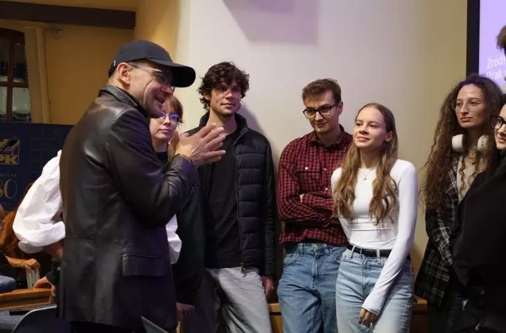 Cracow University of Technology students with Robert Konieczny
