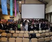 A joint photo at the Cracow University of Technology