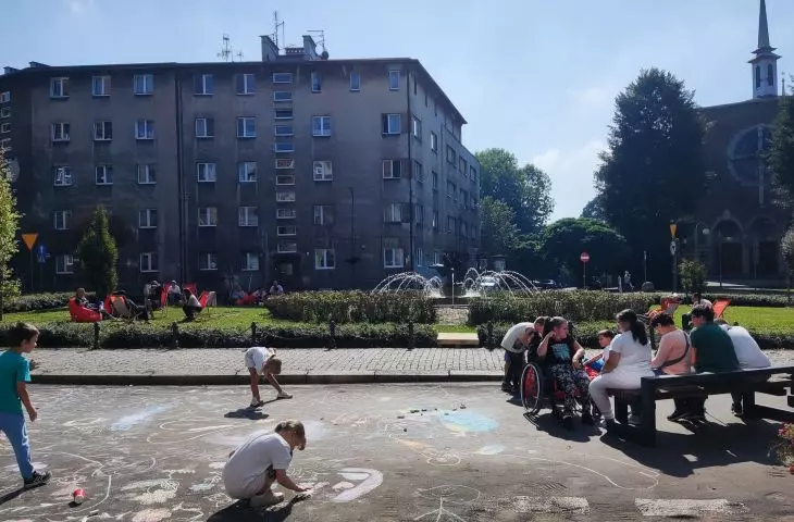 Change of traffic organization on Matejki Square in Chorzow