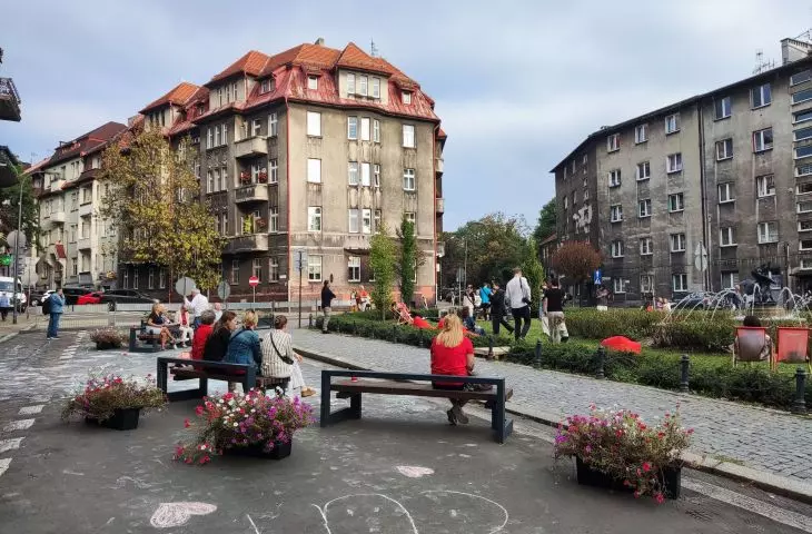 Change of traffic organization on Matejki Square in Chorzow