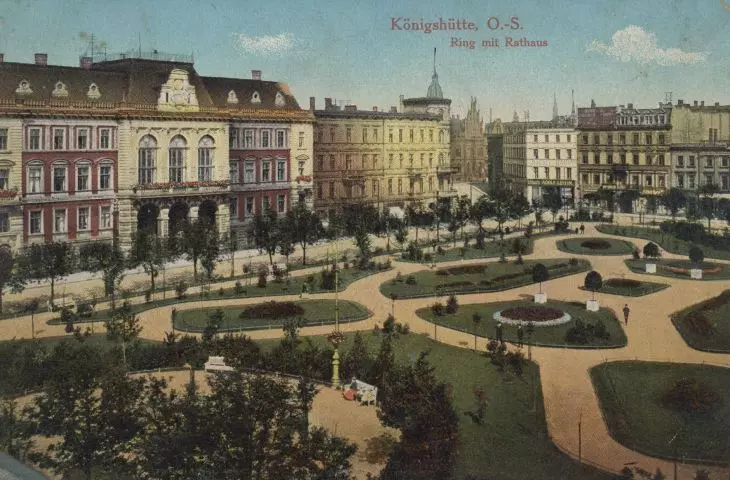 The former market square in Chorzow, then Königshütte