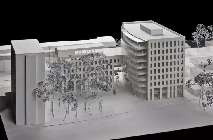 Mock-up of the UBM building in Krakow (winning competition entry)