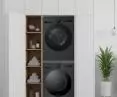 LG F4X7511TBB washing machine and LG RHX7010TBB dryer