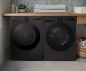 LG F4X7511TBB washing machine and LG RHX7010TBB dryer