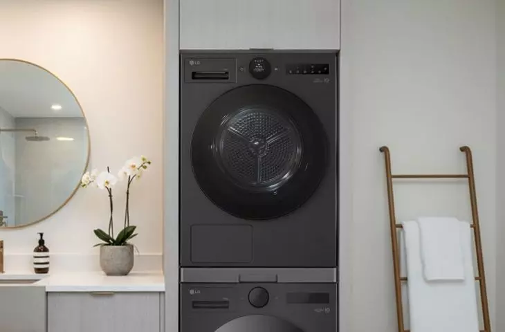 LG F4X7511TBB washing machine and LG RHX7010TBB dryer