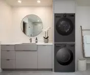 LG F4X7511TBB washing machine and LG RHX7010TBB dryer