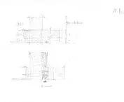 Sketch, proportions of UBM office building in Krakow