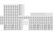 Facade of the UBM office building in Kraków, Poland 