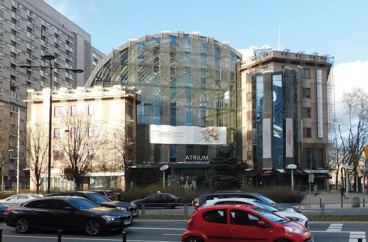 Atrium Business Centre office complex, Warsaw, demolished in 2023,