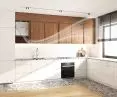 MISTRAL CITY recuperator hidden in a typical kitchen cabinet or in any other wall cabinet