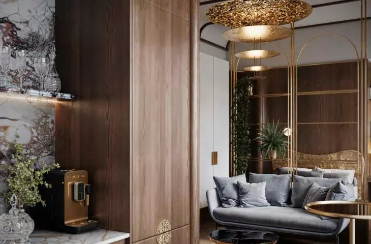 Interior of an apartment in a Siemens building in Lodz, Poland