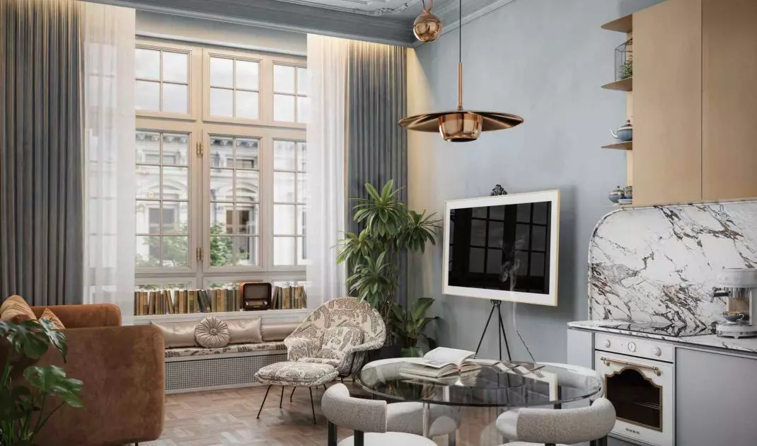Wnętrze apartamentu w kamienicy Siemensa w Łodzi