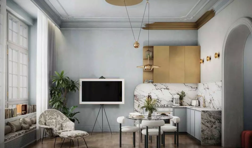 Wnętrze apartamentu w kamienicy Siemensa w Łodzi