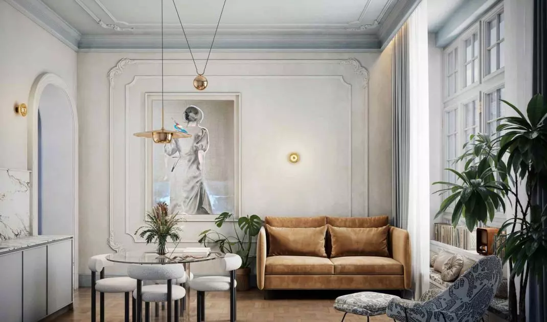 Wnętrze apartamentu w kamienicy Siemensa w Łodzi