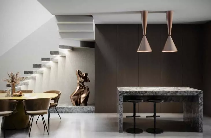 Interior of an apartment in a Siemens building in Lodz, Poland