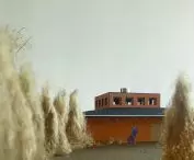 dom pracy, widok z istniejącego podjazdu