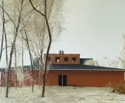 dom pracy, widok od strony południowo-zachodniej
