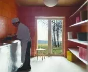 dom pracy, pomieszczenie mycia i przechowywania termoportów