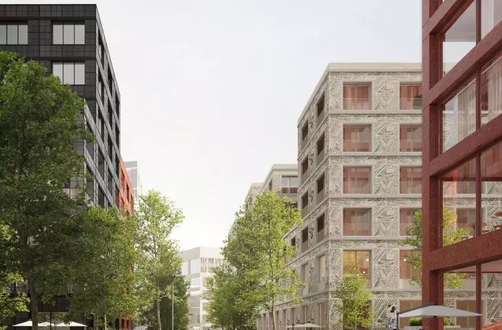 Zwycięska praca w konkursie Florenc 21 na zagospodarowanie kwartału B04 w Pradze