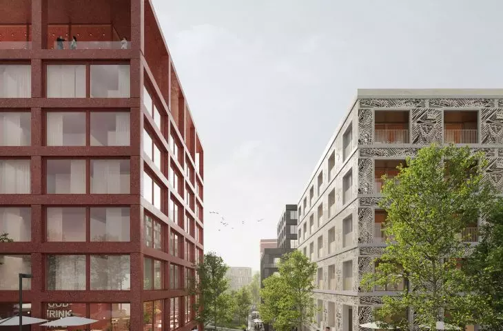 The winning entry in the Florenc 21 competition for the development of the B04 quarter in Prague