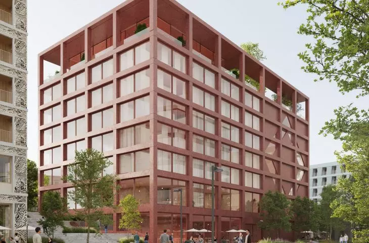The winning entry in the Florenc 21 competition for the development of the B04 quarter in Prague