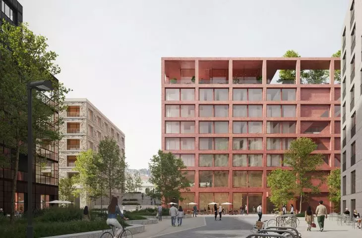 The winning entry in the Florenc 21 competition for the development of the B04 quarter in Prague