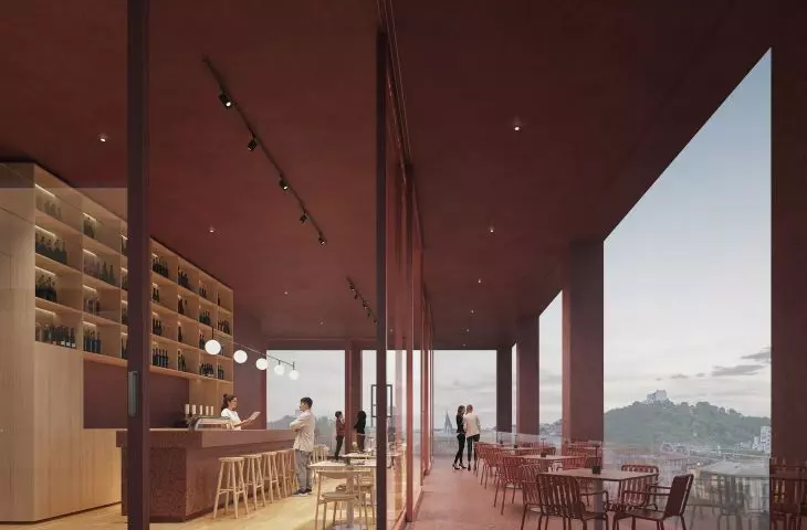 The winning entry in the Florenc 21 competition for the development of the B04 quarter in Prague