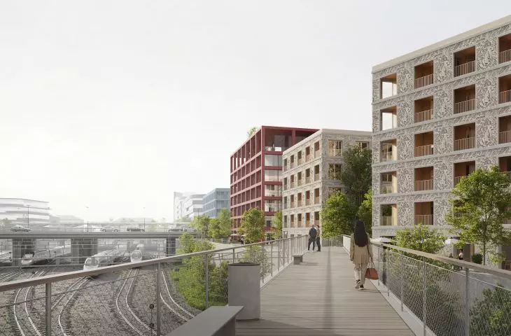 The winning entry in the Florenc 21 competition for the development of the B04 quarter in Prague