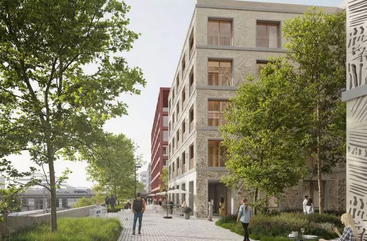 The winning entry in the Florenc 21 competition for the development of the B04 quarter in Prague
