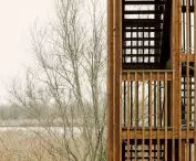 An observation tower in the town of Argenta, Italy