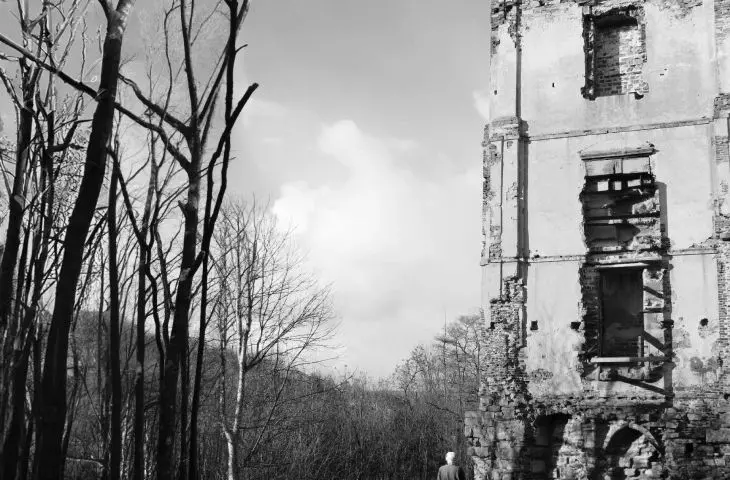 Castle ruins in Bodzentyn