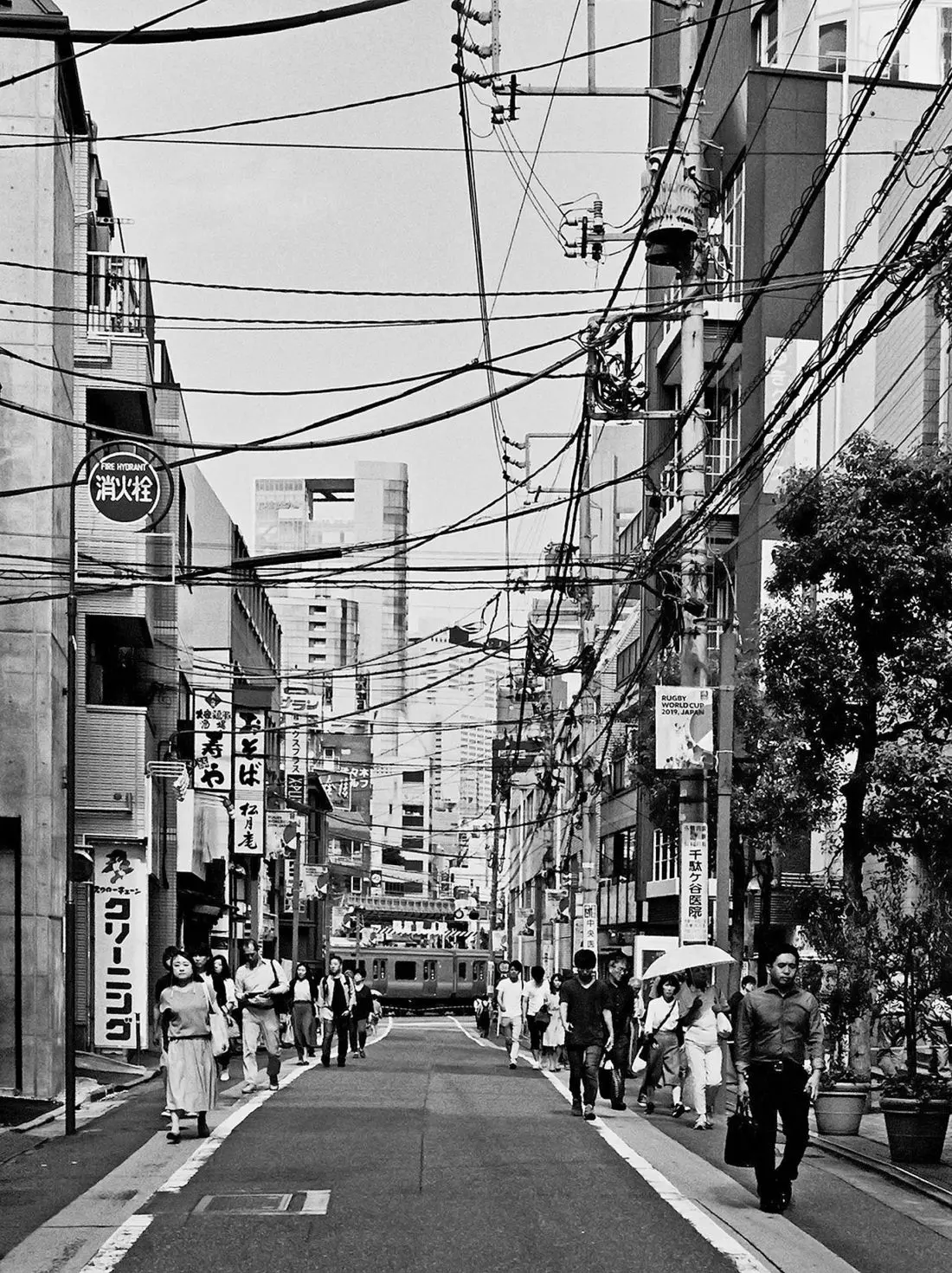 tokijski krajobraz
kabli elektrycznych w Shinagawa