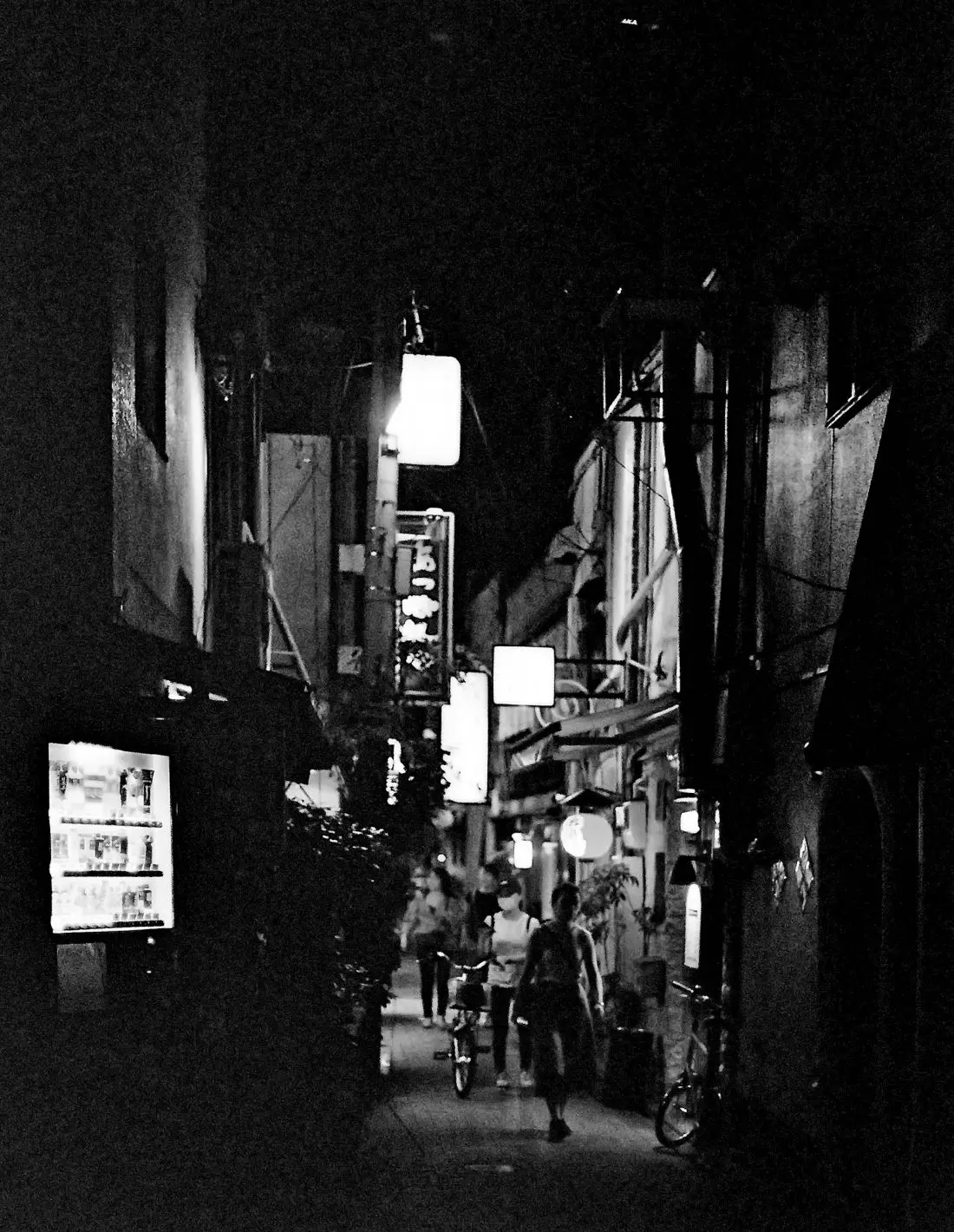 nocny
krajobraz Golden Gai w Kabukicho