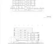 building A, cross-sections