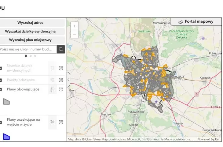 Local plans of Poznań