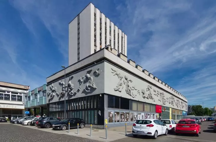 Pavilion of the Bureau of Artistic Exhibitions BWA in Katowice, 1966.