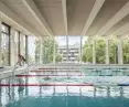 Großfeldsiedlung public swimming pool in Vienna, Austria