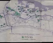 mapa planu budowy dzielnicy Zawodzie, 1980