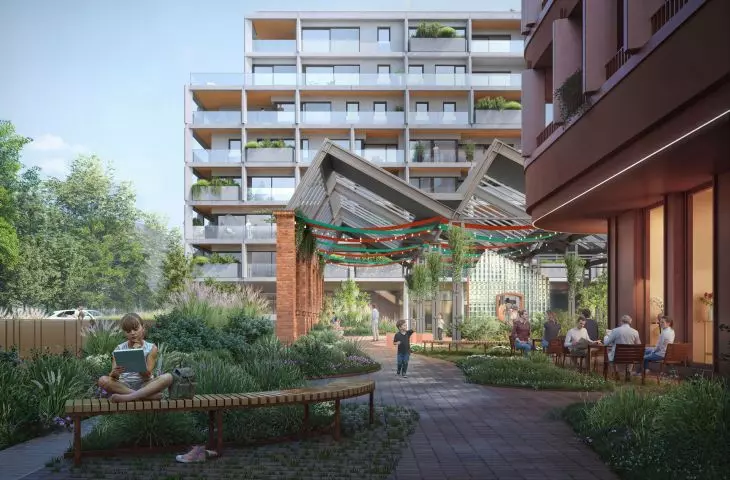 New estate lex developer on Gdanska Street in Lodz